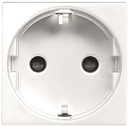 Niessen N2288.6 BL - Base enchufe 2 polos+tierra lateral schuko conexión blanco