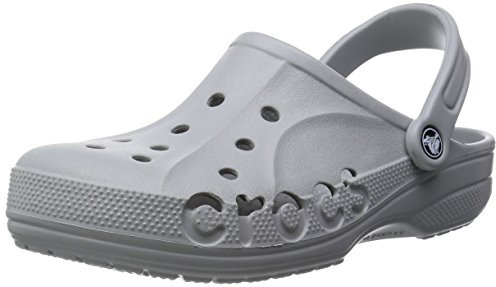 Crocs Unisex Baya Clogs, Light Grey, 4 UK Men/ 5 UK Women