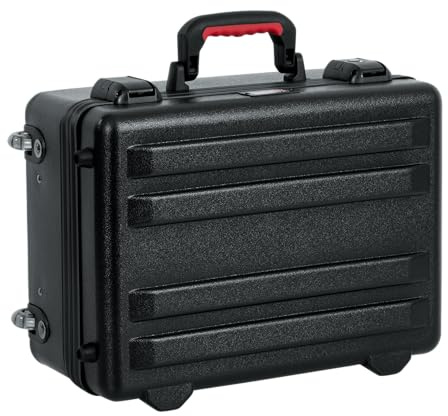 Gator Cases Molded Flight Case for Equipment up to 18x13x8 with Tool Pallet in Lid, Diced Foam Interior and TSA Approved Locking Latch; (GTSA-UTLPLT1813)