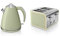 Swan Kitchen Appliance Retro Set - 1.5L Green Jug Kettle & Green 4 Slice Toaster Set
