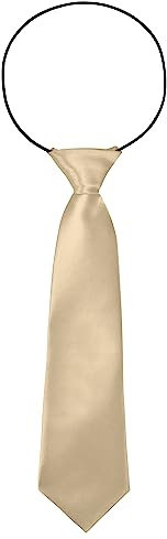 BomGuard Krawatte Kind Kleinkind - Jungs Mädchen Schlips,champagner-metallic