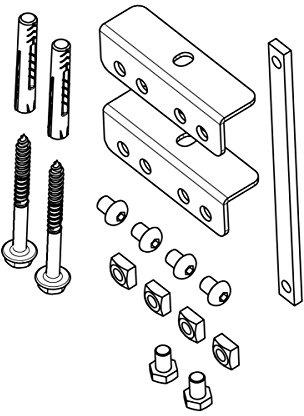 Vogel's PFA 9126 Halterungsset für PFB 34xx (Teil des Connect-it-Systems)