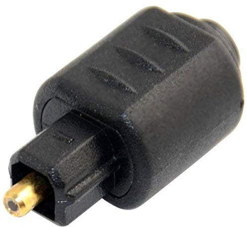 Mini Toslink, attacco jack femmina per adattatore audio/cavo ottico Toslink, colore nero, da 3,5 mm