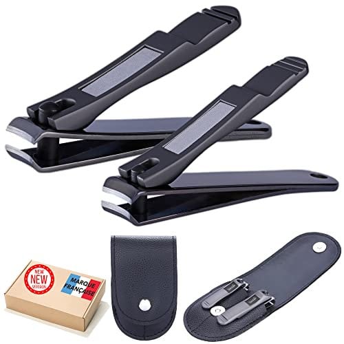 Nagelknipser x2 Professional - Edelstahl - Set Mit 2 Kleinen Und Großen Nagelknipsern - Mit Integrierter Feile Und Aufbewahrungsbox