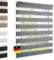 Doppelrollo Klemmfix ohne Bohren Grau 90x220 cm [Stoffbreite 86cm] Duo Rollo Fensterrollo für Fenster/Türen Gardine Klemmrollo Seitenzugrollo Sichtschutz Sonnenschutzrollo Zebrarollo