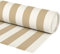 Byour3 - Tissu AU MÈTRE pour Auvents Extérieurs Protection UV Ombre Balcon Véranda Bâches Gazebo Auvent Latéral Pergola Camping-Car Coussins Bateau (Rayures Beige, Rouleau de 200 cm de Large)