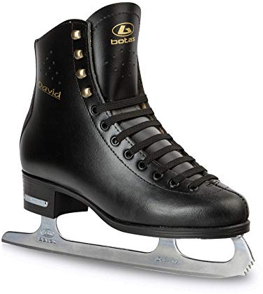 Botas - Modell: David/Farbe: Schwarz/Eiskunstlaufschuhe für Herren, Jungen/Größe: Erwachsene 7,5