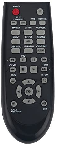 AK59-00084V Télécommande de Remplacement - VINABTY AK5900084V Télécommande pour Samsung DVD Players DVD-C550 DVD-D530 AK59 00084V Remote Controller