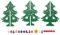 Cabilock Miniatur Weihnachtsbaum 3D Holz Tannenbaum Basteln Holzpuzzle Spielzeug Mini Christbaum Weihnachtsdekoration Künstlicher Christmas Tree Dekobaum Weihnachten Tischdeko Dekoration