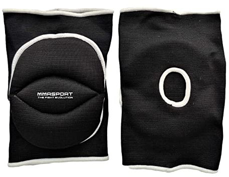 coppia di ginocchiere imbottite per pallavolo in cotone elasticizzato imbottitura in eva sport volley knee pads (S, nero)