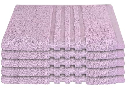 Schiesser Gästetuchset Milano - 5-teilig - 30 x 50 cm - Rosé