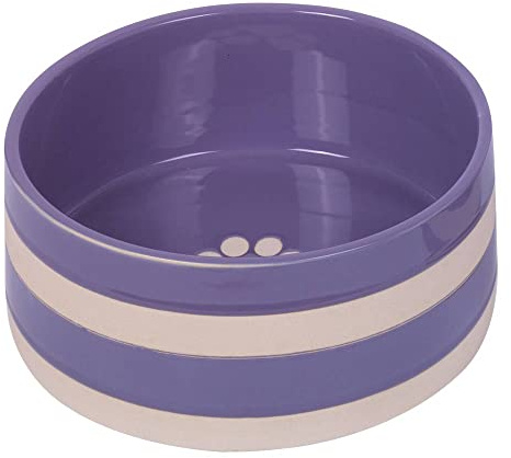 Nobby Keramik Napf Strio, Flieder/Creme, Ø 21,0 x 8,5 cm, 2,00 l, 1 Stück