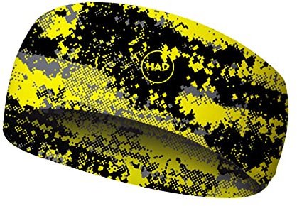 Had Coolmax Ecomade Headband Gelb - Leichtes atmungsaktives Coolmax Stirnband, Größe One Size - Farbe Sparks Fluo