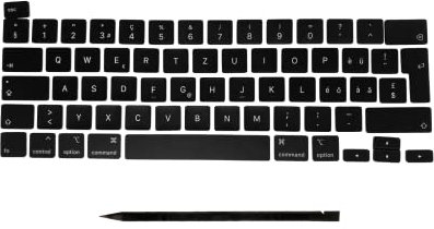 Ersatztasten für MacBook Pro 13 16 (2019-2020) A2141 A2251 A2289 CH-Layout QWERTZ ISO Schweizerisch