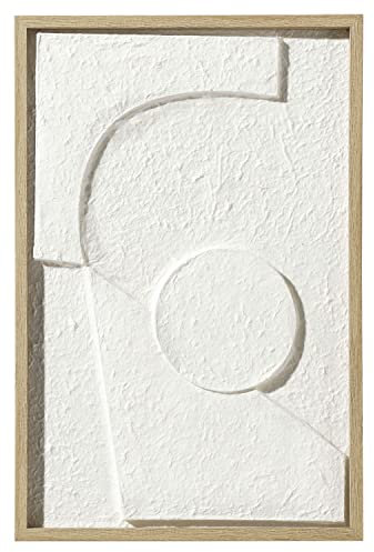 Home4You Wandbild - Braun - Beige - MDF - Kunststoff - 40 x 60 cm - Japandimotiv abstrakt