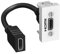Schneider Electric - Prise HDMI preconnectorisee 1 module blanc polaire mécanisme 22x45mm sans support ni plaque ALTIRA