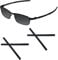 Acefrog 2 Pairs Upgraded Soft Silicone Replacement Temple Sleeve Ear Socks for Oakley Tincup OX3184, Tincup Carbon OX5094 Eyeglasses, Pitchman OX8050 OX8096, Tincup Sungllasses Perfectly Fit, Black