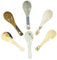BESTonZON 6pièces Lot De Cuillères À Soupe Japonaises Céramique Cuillères À Soupe Courtes Cuillères Décoratives Pour Ramen Pho Et Miso Style Asiatique De Cuillères Céramique
