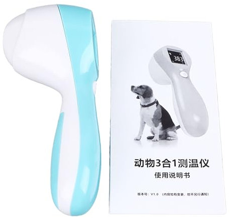 Thermomètre Infrarouge pour Animaux de Compagnie, Mesure Rapide, avec Mesure de la Température sans , pour Chats, Chiens, Vaches, Porcs, Thermomètre 3 en 1 pour Chien,