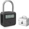 mizikuu Lucchetto Smart, Smart Time Lock con Display LCD Lucchetto di Sicurezza USB Ricaricabile 99 Ore Di Tempo Massimo Per Prevenire Le Cattive Abitudini Lucchetto Digitale, Nero