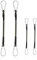 Spanngummi mit Karabiner, 4 Stück Expander mit Karabinerhaken, 30 und 60 cm Gepäckspanner Gummispanner Extra Stark Spanngurte mit Haken für Gepäck Camping Reisen