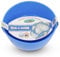 Axus Decor Flex-e-Bowl (Blue Series): Flexible Silicone Bowl, 1200ml - Filler Mixing Bowl with Measuring Markers, Flat Base & Reusable - Extra-Large 180mm Base Diameter for Filler or Adhesive, Blue