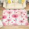 Teppich Kinderzimmer Pusteblume - Teppich Wohnzimmer Schlafzimmer Mädchen, Kleiner Teppich Rosa Weiß, Weich Kurzflor & Waschbar & rutschfest Fussmatte Innen, Kinderteppich 50x80 cm