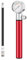LOVIVER Mini Bike Pump Tyre Pump with Pressure Gauge Air Hand Push Pump Manual Pump Ball Pump Inflator for Kids Bike Football, red