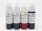 Kopyform Lebensmitteltinte für EPSON Drucker 4x70ml Set (Schwarz, Gelb, Magenta, Cyan), CISS-Systeme und EcoTank-Drucker der Marke EPSON; mit Adapter für eine leichte Befüllung (KOLE070)