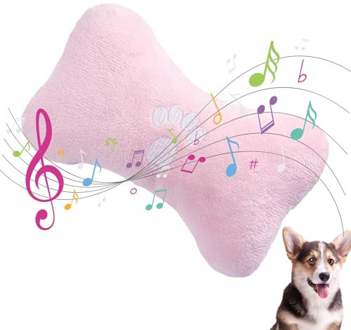 Kauspielzeug für Hunde, quietschendes Spielzeug zum Zahnen, interaktives Hundespielzeug, Plüschknochen, Haustierspielzeug für Welpen, kleine, mittelgroße Hunde