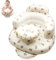 JDBlissful Siege Gonflable Bebe de 3 à 36 Mois, Siège Gonflable pour Bébé avec Harnais, Fauteuil Gonflable Bebe PVC avec Pompe à Air, Chaise Bain Gonflable pour Enfants Chaise à Manger (Avec Plateau)