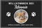 DEL MÀ Unique & Personal Personalisierte Fußmatte Katze Einweihungsgeschenk Wohnung Geschenk zum Einzug ins Haus Fußabtreter Haustür Türmatte Schmutzfangmatte für Innen 60x40 cm (1 Katze)
