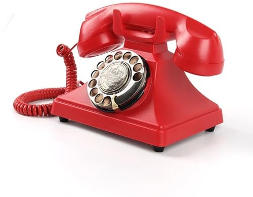 ZJHESXV Livre d'or Vintage avec Panneau téléphonique pour Mariage - Platine Vinyle Classique de Style rétro Livre d'or Audio pour Mariage, fêtes et Messages Enregistrez des Souvenirs Audio avec Style