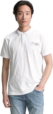 TOM TAILOR Herren Poloshirt mit Print