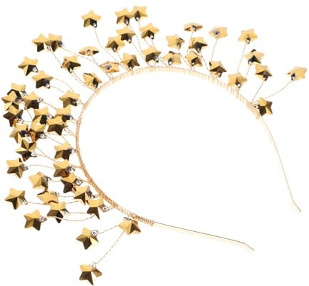 DRESSOOS Rose Fake Hochzeit Sternform Kopfschmuck Krone Kopfschmuck Für Hochzeit Party Braut