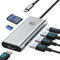 USB C Hub 7 in 1, USB C HUB Multiport Adapter with 4K@60 HDMI, 3 USB 3.0, SD/TF, PD 100W for MacBook Air/Pro, Pad, Hp, Huawei MateBook, Dell, Surface Book Etc