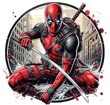 Deadpool Anime-Tapete, Wandaufkleber, Kinderzimmer, Hintergrund, Wanddekoration, selbstklebend, Anime-Poster, Aufkleber, Geburtstagsparty-Zubehör