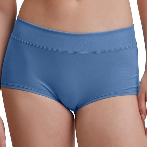 CALIDA Elastic Panty Damen, Regular Cut, breiter Softbund Riviera Blue 40-42