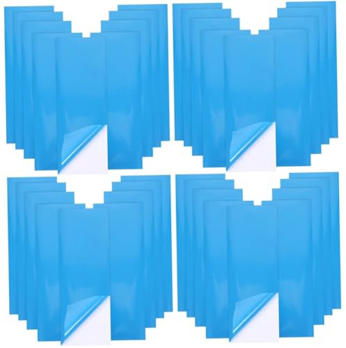 POPETPOP 4 Sätze PVC-reparaturkleber Scherzen Verdrahtet Schwingungsdämpfer Reparaturkleber Für Pools Schwanenhals Abs Aufblasbare Liege Mikrofon -Pool-Patch Blue 20 Stück * 4