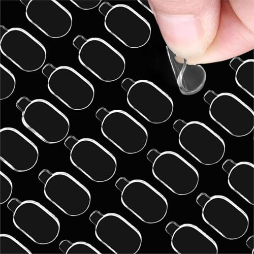 280 PCS Clear Double Sided Adhesive Dots Quick Tear Mounting Putty Tack | Waterproof transparent gel circles; residue-free heavy-duty grip; reliable poster hanging for indoor photo graphics
