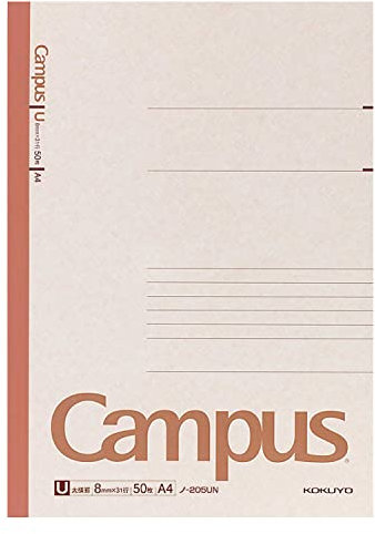 Kokuyo Campus notebook A4 Futoshiyokokei 50 sheets Roh -205UN