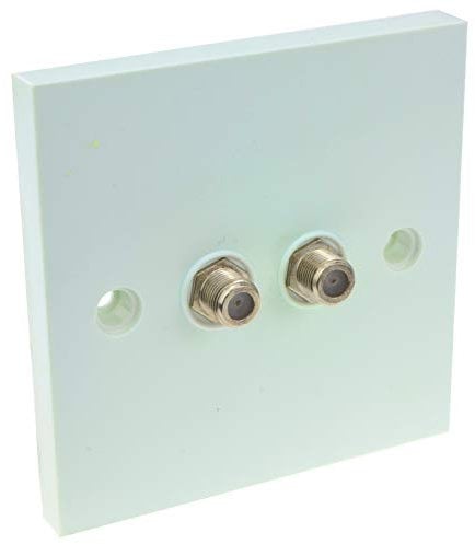 Deux F Type Femelle Plaque Murale pour Sky/SkyHD Sat Outlets OEM