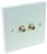 Deux F Type Femelle Plaque Murale pour Sky/SkyHD Sat Outlets OEM