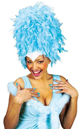 NET TOYS Marabou Feder Boa Federschal türkis - 2 m 20er Jahre Marabu Federboa Samba Schal Party Federstola Charleston Accessoire