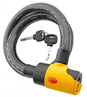 V PARTS - 11820/54 : Candado con alarma acustica 16mm y 100cm bici bicicleta