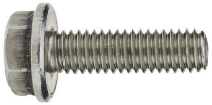 Reidl Sechskantschrauben mit Flansch 12 x 45 mm DIN 6921 A2 blank 10 Stück