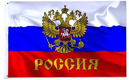 Fahne Flaggen RUSSLAND WAPPEN mit Adler 150x90cm