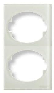 Niessen tacto - Marco 2 elemento vertical tacto cristal blanco