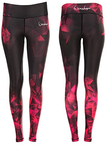 Winshape Damen Functional Power Shape Tights AEL102 mit Anti-Rutsch-Effekt, saphir, Winshape Slim Style, Fitness Freizeit Sport Yoga Workout