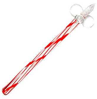 RayLineDo Kristallglas-Dip-Stift für Kalligraphie, Dip-Stift, Glas, Unterschrift, Kissen, rote Farbe